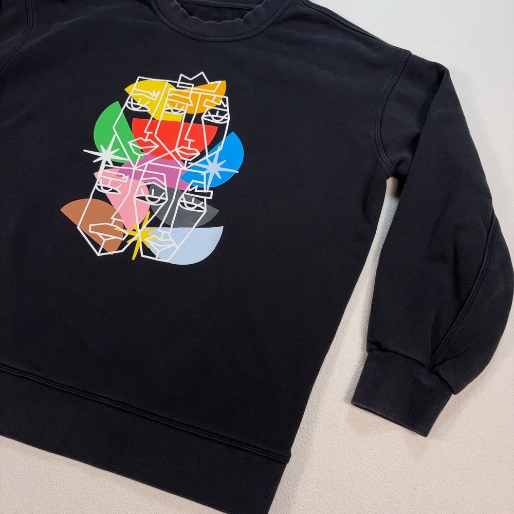 Lululemon Perfectly Oversized Sweatshirt Women's S/M* Black Pride Graphic‎ Logo - Picture 4 of 12
